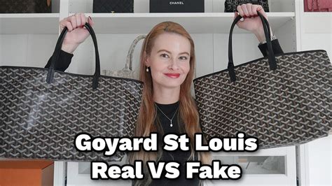 fake vs real goyard st louis|goyard bag vs real.